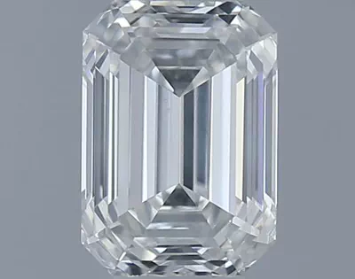 0.51ct H SI1 Very Good Cut Emerald Diamond