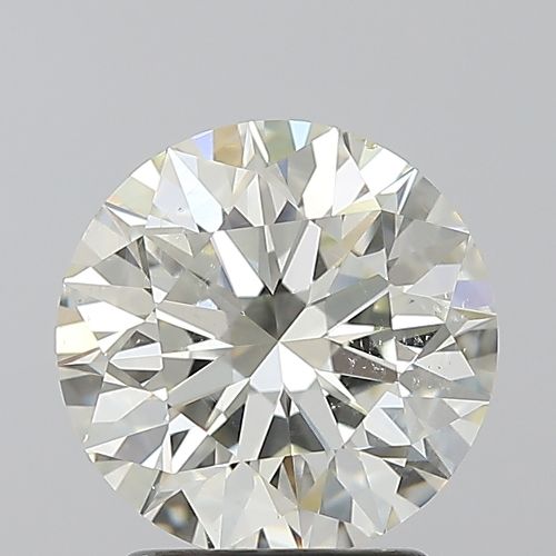 2.12ct K SI2 Rare Carat Ideal Cut Round Diamond