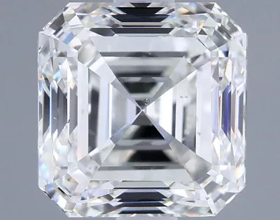 3.01ct I SI2 Rare Carat Ideal Cut Asscher Diamond