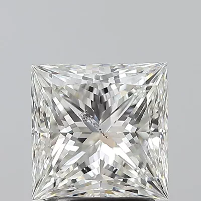 2.02ct H SI2 Rare Carat Ideal Cut Princess Diamond