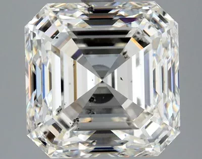 4.04ct I SI2 Rare Carat Ideal Cut Asscher Diamond