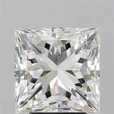 4.02ct K VS1 Rare Carat Ideal Cut Princess Diamond