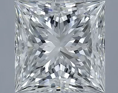 3.00ct J VS2 Rare Carat Ideal Cut Princess Diamond