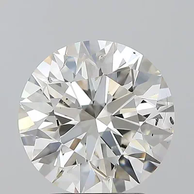 2.50ct I SI2 Rare Carat Ideal Cut Round Diamond