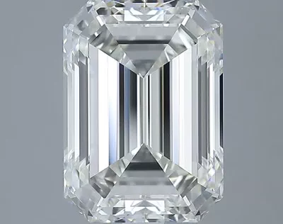 5.10ct K VVS2 Rare Carat Ideal Cut Emerald Diamond