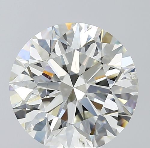 4.51ct I SI2 Rare Carat Ideal Cut Round Diamond
