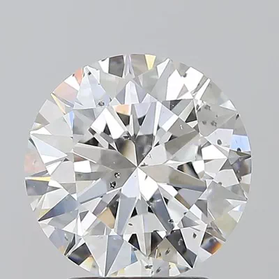2.51ct E SI2 Rare Carat Ideal Cut Round Diamond