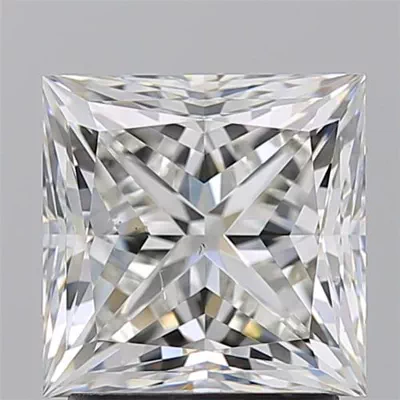 2.21ct J SI1 Rare Carat Ideal Cut Princess Diamond