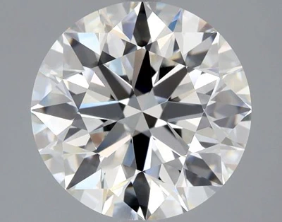 3.27ct F IF Rare Carat Ideal Cut Round Diamond