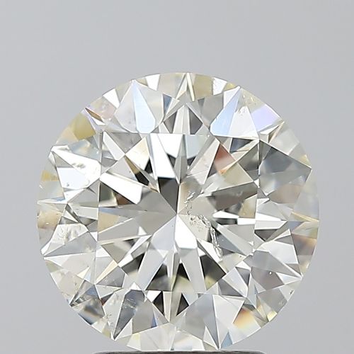 2.51ct K SI2 Rare Carat Ideal Cut Round Diamond