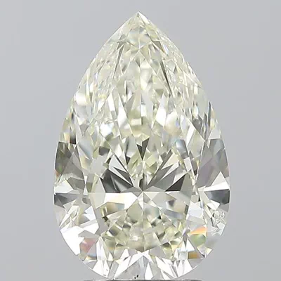 3.01ct K SI1 Rare Carat Ideal Cut Pear Diamond