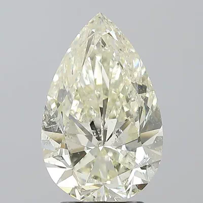 3.01ct K SI2 Rare Carat Ideal Cut Pear Diamond