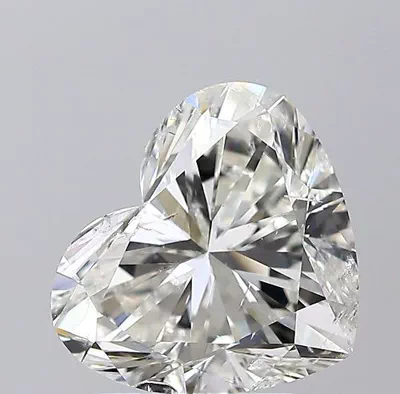 3.01ct H SI2 Very Good Cut Heart Diamond