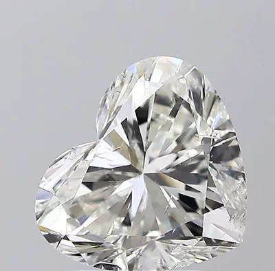 3.01ct H SI2 Very Good Cut Heart Diamond