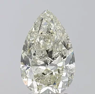 2.01ct J SI2 Rare Carat Ideal Cut Pear Diamond
