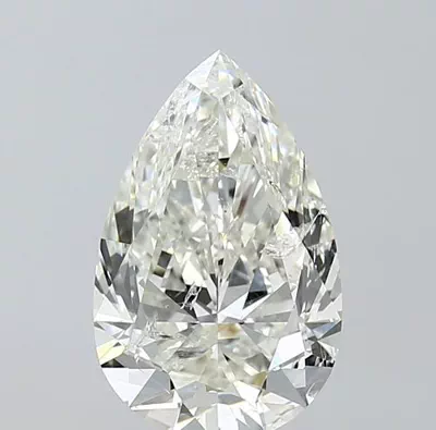 3.00ct I SI2 Rare Carat Ideal Cut Pear Diamond