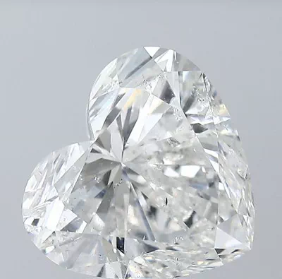 5.01ct G SI2 Rare Carat Ideal Cut Heart Diamond