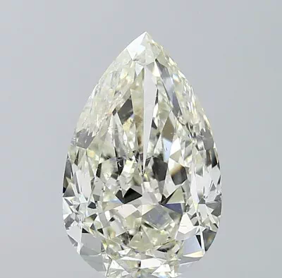 4.51ct J SI1 Rare Carat Ideal Cut Pear Diamond