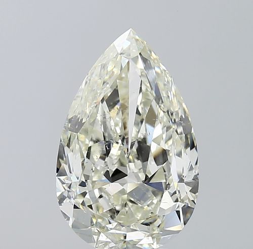 4.51ct J SI1 Rare Carat Ideal Cut Pear Diamond