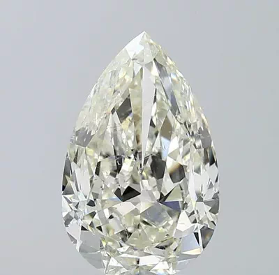 4.51ct J SI1 Rare Carat Ideal Cut Pear Diamond