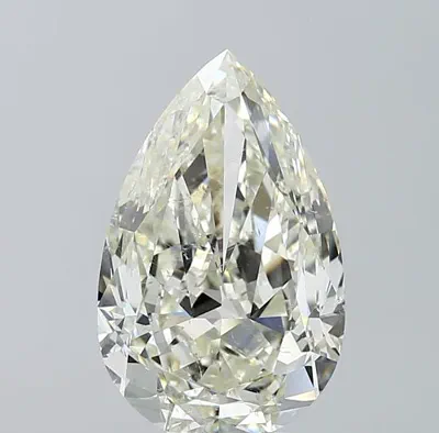 4.51ct J SI1 Rare Carat Ideal Cut Pear Diamond