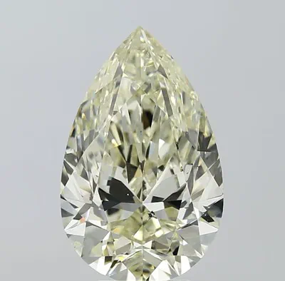 6.01ct J SI1 Rare Carat Ideal Cut Pear Diamond