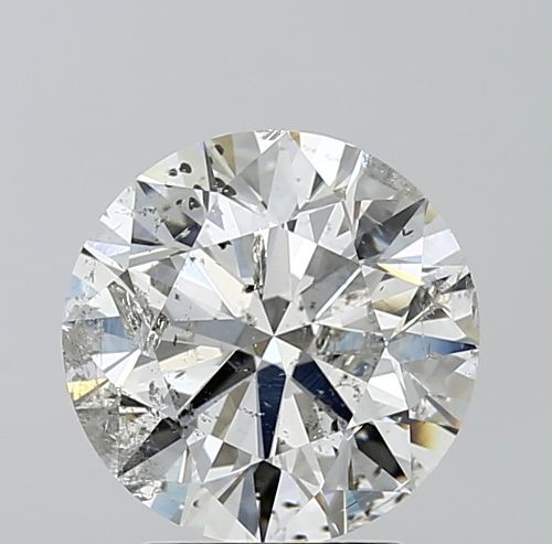 3.01ct G SI2 Rare Carat Ideal Cut Round Diamond