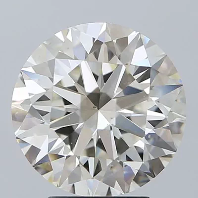 4.07ct J VS2 Excellent Cut Round Diamond