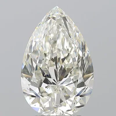 3.51ct I SI1 Rare Carat Ideal Cut Pear Diamond