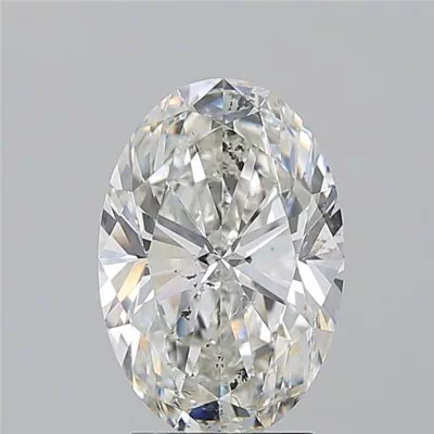 3.05ct H SI2 Rare Carat Ideal Cut Oval Diamond