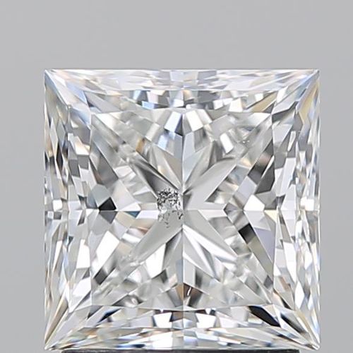 2.21ct F SI2 Rare Carat Ideal Cut Princess Diamond