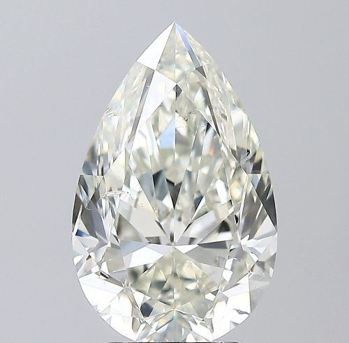 4.20ct K SI2 Rare Carat Ideal Cut Pear Diamond