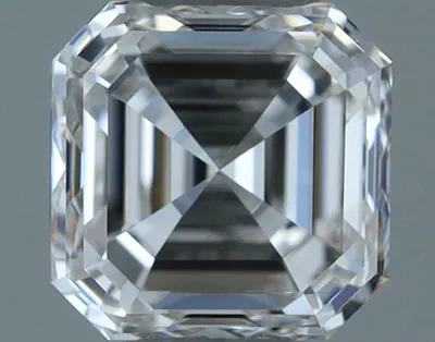 0.40ct I VVS1 Very Good Cut Asscher Diamond