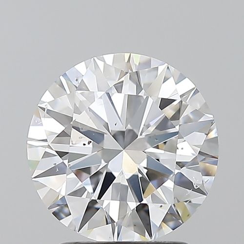 2.01ct D SI2 Rare Carat Ideal Cut Round Diamond