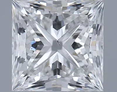 1.53ct I SI1 Rare Carat Ideal Cut Princess Diamond