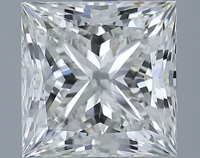 3.02ct J VS1 Rare Carat Ideal Cut Princess Diamond