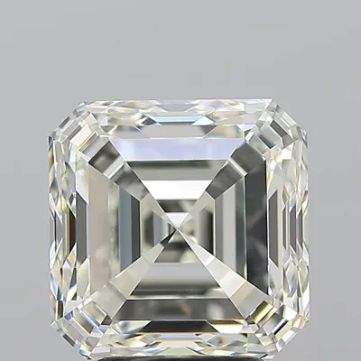 4.01ct K VVS2 Very Good Cut Asscher Diamond