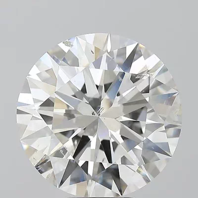 6.02ct I SI2 Rare Carat Ideal Cut Round Diamond