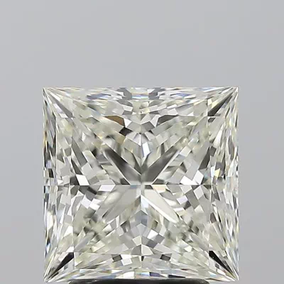 3.06ct K VS2 Rare Carat Ideal Cut Princess Diamond