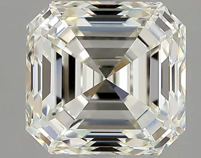 2.70ct J VVS2 Very Good Cut Asscher Diamond