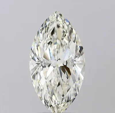 3.51ct K SI2 Rare Carat Ideal Cut Marquise Diamond