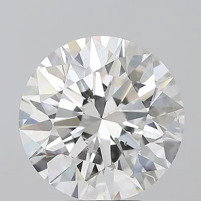 4.01ct F SI2 Rare Carat Ideal Cut Round Diamond