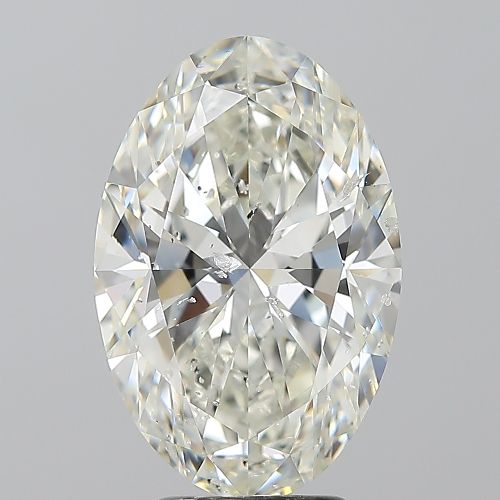 4.01ct J SI2 Rare Carat Ideal Cut Oval Diamond