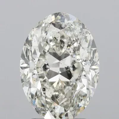 2.52ct I SI2 Rare Carat Ideal Cut Oval Diamond