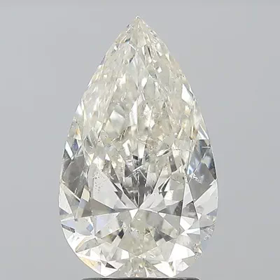 2.50ct I SI2 Rare Carat Ideal Cut Pear Diamond