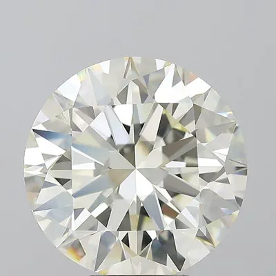 6.01ct K VVS2 Rare Carat Ideal Cut Round Diamond
