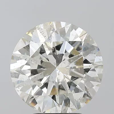 4.03ct I SI2 Rare Carat Ideal Cut Round Diamond