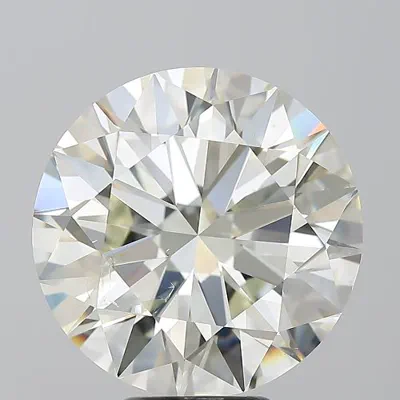 7.04ct J SI2 Rare Carat Ideal Cut Round Diamond