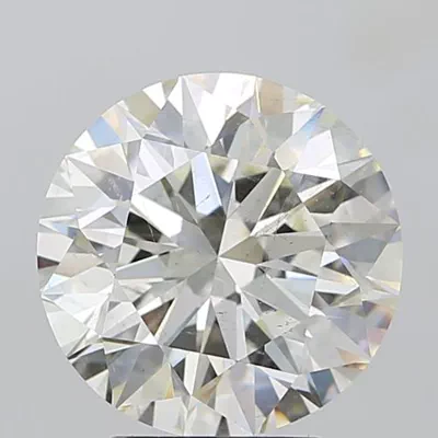4.04ct I SI1 Rare Carat Ideal Cut Round Diamond