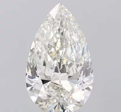 2.70ct I SI2 Rare Carat Ideal Cut Pear Diamond